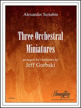 Three Orchestral Miniatures Orchestra sheet music cover